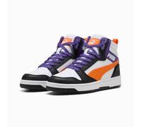 Puma Rebound V6 Mid AC+PS White/Orange Glo/Black 34 Bianco