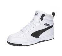 PUMA Rebound V6 Mid Jr, Scarpe da ginnastica Unisex - Bambini e ragazzi, Puma White Puma Black, 39 EU