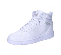 PUMA Rebound V6 Mid Jr, Scarpe da ginnastica Unisex - Bambini e ragazzi, White Cool Light Gray, 36 EU