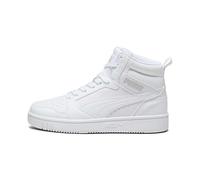 PUMA Rebound V6 Mid Jr, Scarpe da ginnastica Unisex - Bambini e ragazzi, White Cool Light Gray, 38 EU