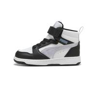 PUMA Rebound V6 Mid Space Belle Sneakers Toddlers, Scarpe, Nero/Lilac Crush/Bianco, 20 20
