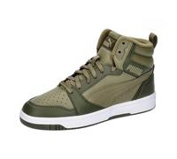 PUMA Rebound V6 Mid WTR Jr - Sneaker Unisex per Bambini, Alpine Snow Sand Dune PUMA White, 5 UK