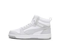 PUMA Rebound V6, Scarpe da ginnastica Unisex - Adulto, White Ash Gray, 42.5 EU