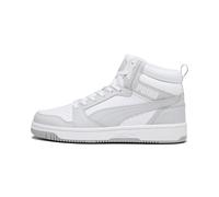PUMA Rebound V6, Scarpe da ginnastica Unisex - Adulto, White Ash Gray, 44 EU