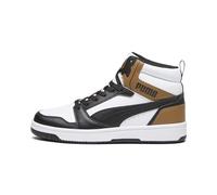 PUMA Rebound V6, Scarpe da ginnastica Unisex - Adulto, White Black Chocolate Chip, 40 EU
