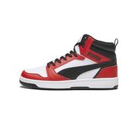 PUMA Rebound V6, Scarpe da ginnastica Unisex - Adulto, White Black For All Time Red, 44.5 EU