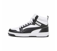 PUMA Rebound V6, Scarpe da ginnastica Unisex - Adulto, White Black Shadow Gray White, 42.5 EU