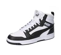 PUMA Rebound V6, Scarpe da ginnastica Unisex - Adulto, White Black Shadow Gray White, 44 EU