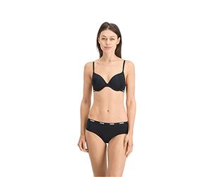PUMA Reggiseno, Biancheria Intima Donna, Nero, 80A