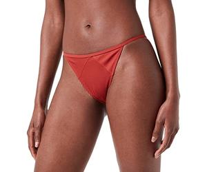 PUMA Ribbed tanga Bikini, Brown Combo, S Donna