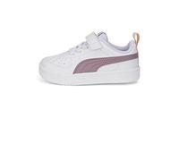 PUMA Rickie AC Inf, Scarpe da Ginnastica Unisex-Bimbi 0-24, White-Elderberry, 24 EU