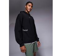 PUMA - Run Club - Felpa con cappuccio nera unisex-Nero XS