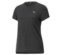 PUMA Run Favorite Heather SS Tee W - Tee Donne, PUMA Black Heather,