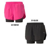 Shorts da running 2 in 1 Run Favourite in tessuto da donna, Nero/Altro XS