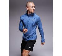 PUMA - Run Velocity Cloudspun - Top blu con zip corta XS