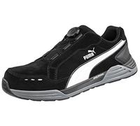 PUMA Safety AIRTWIST Low Scarpe da lavoro di sicurezza S3 ESD HRO SRC tappo in fibra di vetro anti-perforazione antiscivolo resistente al calore senza metallo da uomo, Nero disco, 40 EU