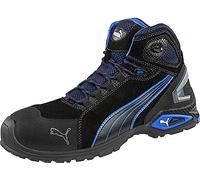 PUMA 632250-44, Safety Rio Black Mid 632250-44-Stivali di Sicurezza S3, Taglia, Colore: Nero, Blu, 1 Paio Uomo, Noir Gris Bleu Blanc, 44 EU