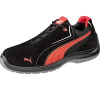 PUMA Safety Touring Black Suede Low Scarpe da lavoro S3 ESD SRC Cappuccio in fibra di vetro Protezione anti-foratura antiscivolo Senza metallo Unisex, Nero (Nero ), 38 EU
