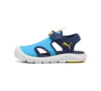 PUMA Fun Racer Sandal V PS, Slide, Speed Blue-PELÉ Yellow, 32.5 EU