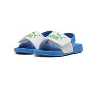 PUMA Sandali unisex Baby Popcat 20 con cinturino posteriore AC INF, bianco-verde Fruit-Racing Blue, taglia 36, Puma Bianco Verde Frutta Racing Blu, 37 EU