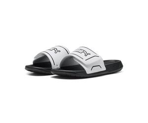 PUMA Sandali unisex Royalcat Comfort 2 Slide, White Black, 35.5 EU