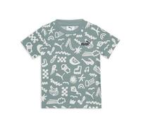 PUMA Sandy Adventures AOP Tee PS, Magliette Unisex - Bambini, Green Moon,