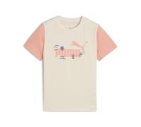 PUMA Sandy Adventures Tee PS, Magliette Unisex - Bambini, Alpine Snow,