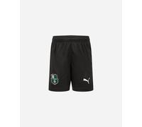 Puma Sassuolo Home 24-25 Jr - Pantaloncini Calcio Ufficiali - Nero 128CM