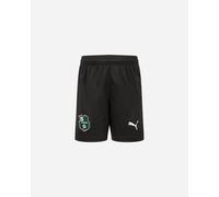 Puma Sassuolo Home 24-25 Jr - Pantaloncini Calcio Ufficiali - Nero 140CM