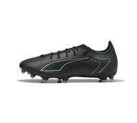 PUMA Scarpe da calcio ULTRA 6 MATCH FG/AG unisex, Scarpe, Nero/Fizzy Light/Verde Terrain, 42.5 42.5