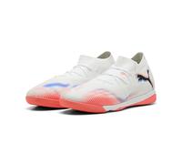 PUMA Scarpa da Calcio Unisex Future 8 Match It, Puma Bianco PUMA Nero Rosso Brillante, 42 EU