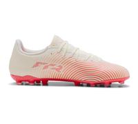 Puma Scarpa da Calcio Unisex Future 9 Play MG, SUGARED Almond White-Ultra Red Black, Taglia 39