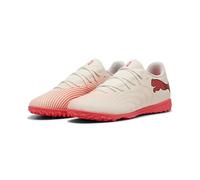 Puma Scarpa da Calcio Unisex Future 9 Play TT, SUGARED Almond White-Ultra Red Black, 42 EU