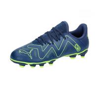 Puma Scarpa da Calcio Unisex per Bambini Future Play Fg/AG Jr, Blu Persiano Verde PRO, 38.5 EU