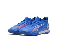 PUMA Scarpa da Calcio Unisex per Bambini Ultra 6 Match It + Mid Jr, Ultra Blue PUMA White Glowing Red, 34 EU