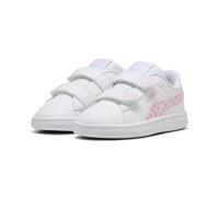 PUMA Scarpa da Ginnastica da Bambina Smash 3.0 Hearty V Inf, Bianco-Rosa Perla, Taglia 36, Puma Bianco Perla Rosa, 4 UK Child