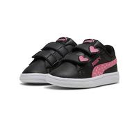 PUMA Scarpa da Ginnastica da Bambina Smash 3.0 Hearty V Inf, Black-Magic Rose, Taglia 40, Puma Rosa Magica Nera, 8 UK Child