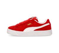 PUMA - Scarpe Basse in Pelle Scamosciata Rosse/Bianche - - Shoes - Uomo - Rosso - 41 EU