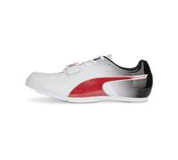 PUMA Scarpe da atletica leggera evoSPEED Long Jump 10, Scarpe, Bianco/Nero/Rosso, 39 39