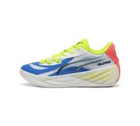 PUMA Scarpe da Basket all-PRO Nitro™Unisex 44, White Yellow Alert Pink