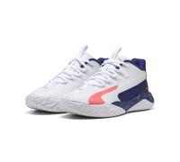 PUMA Scarpe da Basket dal Taglio Medio Dagger 2 per Ragazzi 38.5, White Pink Alert Elektro Blue