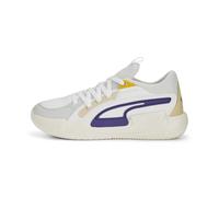 Puma Scarpe da basket unisex per adulti, modello Court Rider Chaos Slash, Bianco-Viola Squadra, 46 EU