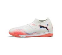 PUMA Scarpe da calcetto FUTURE 8 MATCH unisex, Scarpe, Bianco/Nero/Glowing Rosso, 43 43