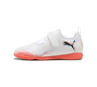 PUMA Scarpe da calcetto FUTURE 8 PLAY per ragazzi, Scarpe, Bianco/Nero/Glowing Rosso, 35 35