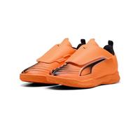 PUMA Scarpe da Calcetto Ultra 6 Play per Bambini 32, Heat Fire Black Glowing Red Orange