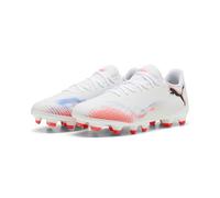 PUMA Scarpe da Calcio Future 8 Play FG/AG da Donna 37, White Black Glowing Red