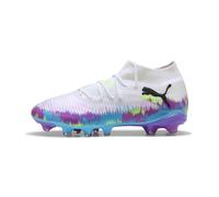 PUMA Scarpe da calcio FUTURE 8 PRO BRILLIANCE FG/AG da donna, Scarpe, Bianco/Fizzy Apple/Bright Aqua, 42.5 42.5