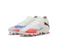 PUMA Scarpe da Calcio Future 8 PRO FG/AG per Ragazzi 28, White Black Glowing Red