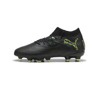PUMA Scarpe da calcio FUTURE 8 PRO FG/AG per ragazzi, Scarpe, Nero/Fizzy Light/Verde Terrain, 38.5 38.5