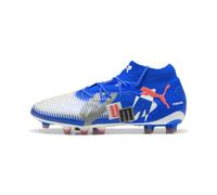PUMA Scarpe da calcio FUTURE 8 ULTIMATE FOREVER AG unisex, Scarpe, Bianco/Ultra Blu/Feather Grigio, 40.5 40.5